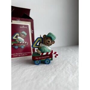 Hallmark Keepsake Child’s Fourth Christmas 2003 Ornament w/ Box & Card